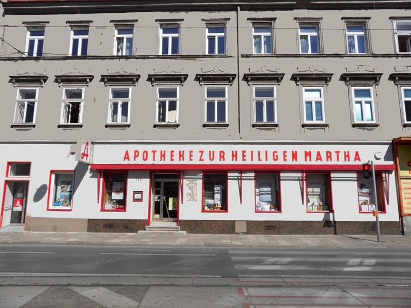 Haus außen | Apotheke "Zur heiligen Martha"